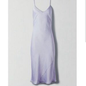 Aritzia Wilfred Slip Satin Midi Dress